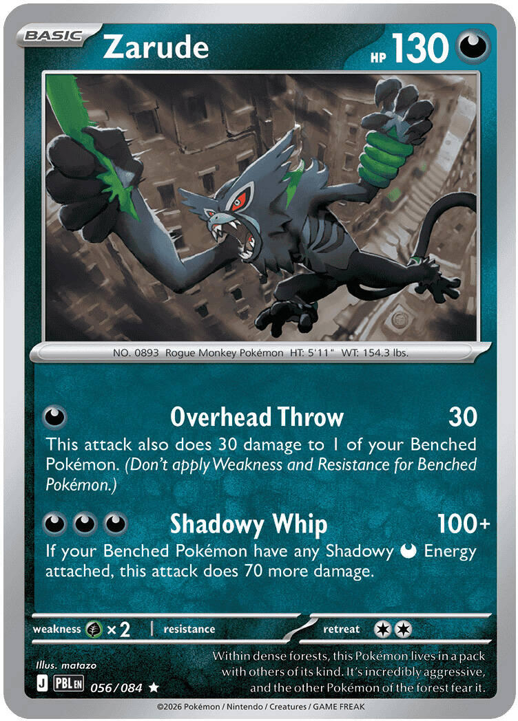 Zarude (056/084) [Mega Evolution: Pitch Black] | Chromatic Games