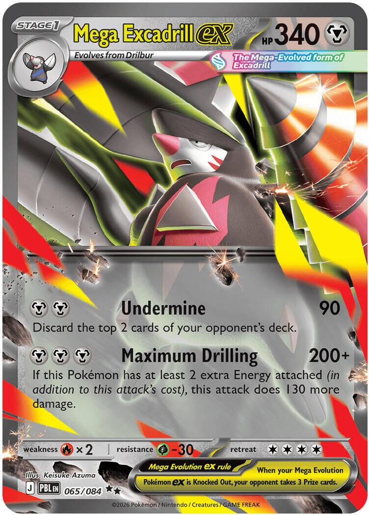 Mega Excadrill ex (065/084) [Mega Evolution: Pitch Black] | Chromatic Games
