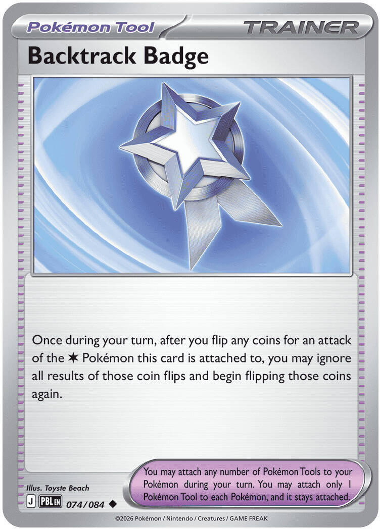 Backtrack Badge (074/084) [Mega Evolution: Pitch Black] | Chromatic Games