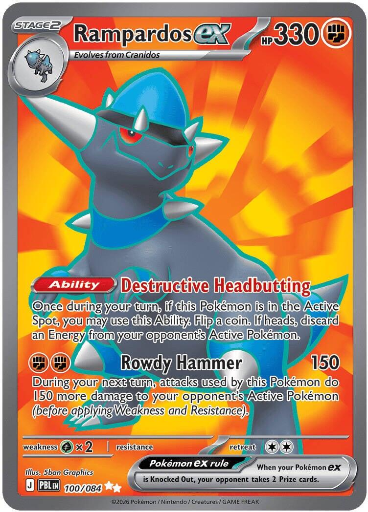 Rampardos ex (100/084) [Mega Evolution: Pitch Black] | Chromatic Games