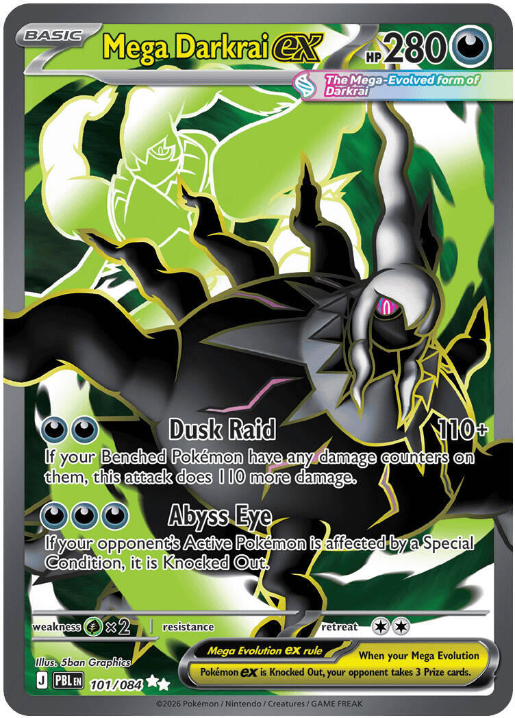 Mega Darkrai ex (101/084) [Mega Evolution: Pitch Black] | Chromatic Games