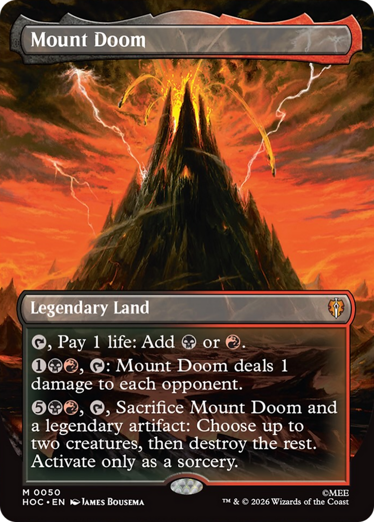 Mount Doom (Borderless) [The Hobbit: Eternal-Legal] | Chromatic Games