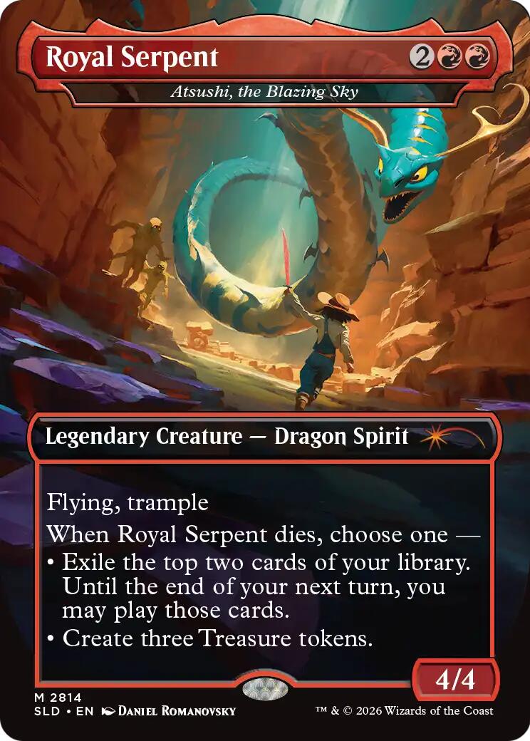 Royal Serpent - Atsushi, the Blazing Sky [Secret Lair Drop Series] | Chromatic Games