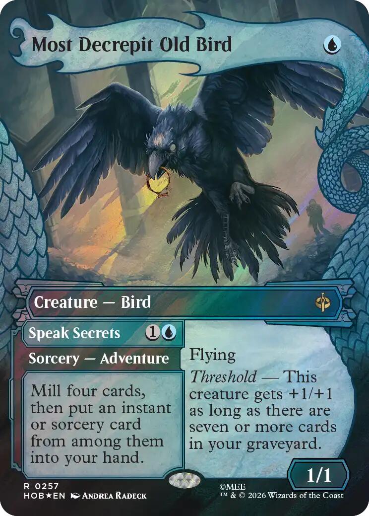 Most Decrepit Old Bird (Showcase) (Surge Foil) [The Hobbit] | Chromatic Games