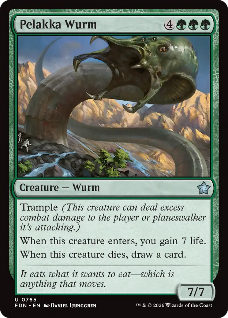 Pelakka Wurm (0765) [Foundations] | Chromatic Games