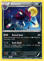 Zoroark (71/108) (Cracked Ice Holo) (Theme Deck Exclusive) [Black & White: Dark Explorers] | Chromatic Games