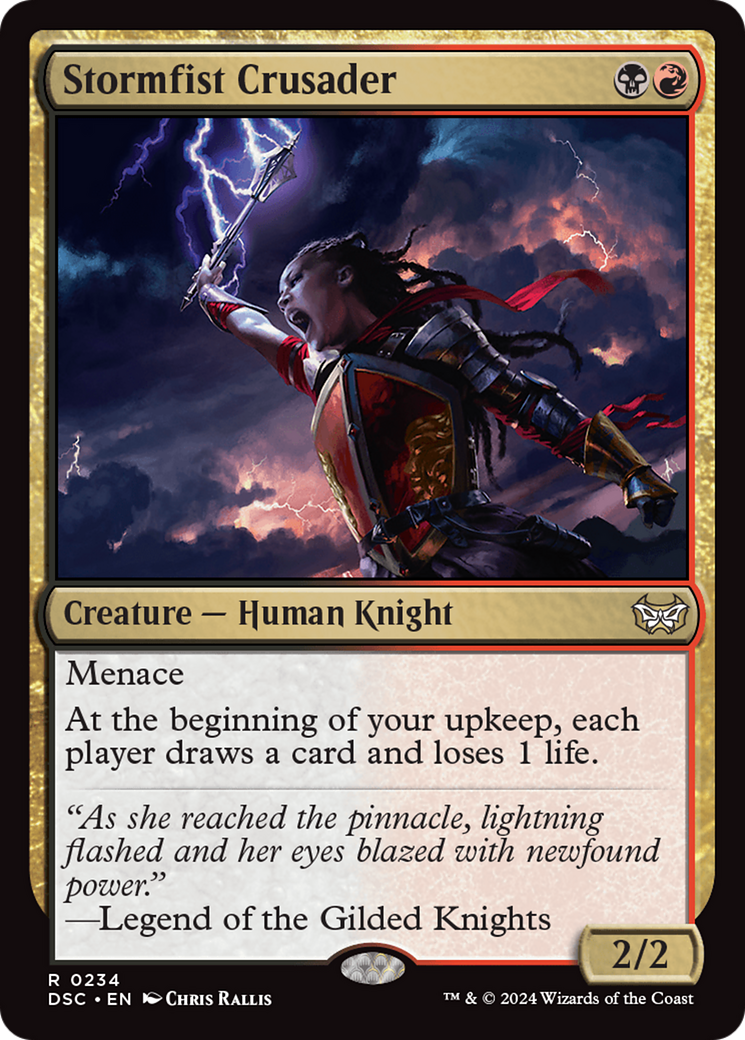 Stormfist Crusader [Duskmourn: House of Horror Commander] | Chromatic Games