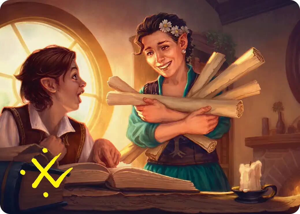 Belladonna Took Art Card (Gold-Stamped Signature) [The Hobbit Art Series] | Chromatic Games
