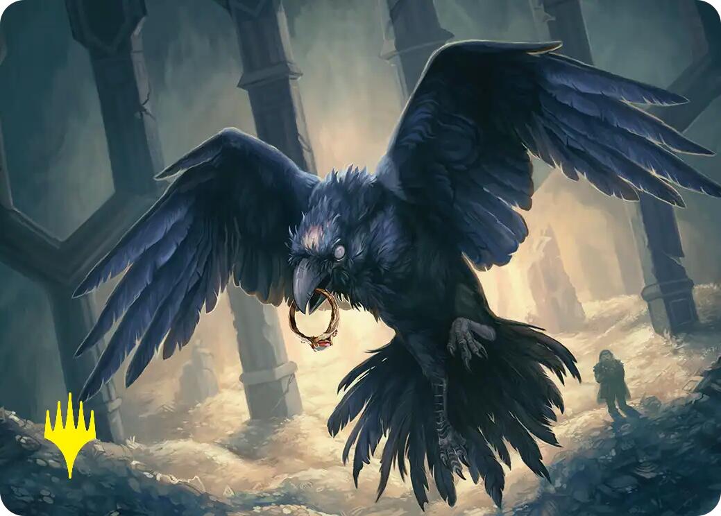 Most Decrepit Old Bird Art Card (Gold-Stamped) [The Hobbit Art Series] | Chromatic Games
