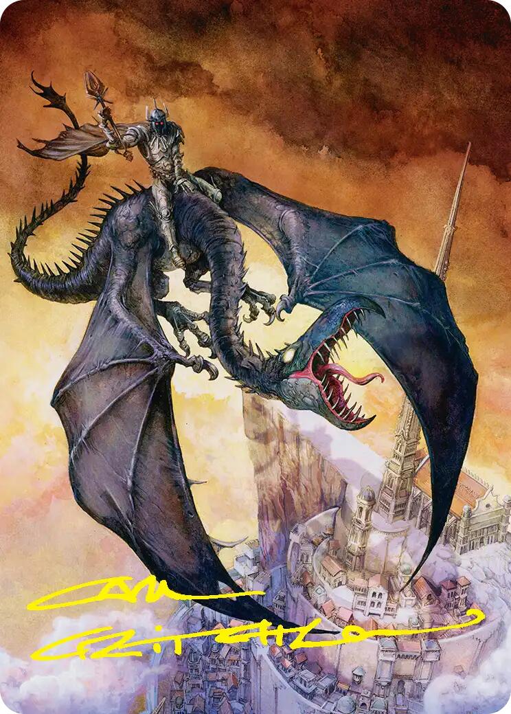Witch-king, Bringer of Ruin Art Card (Gold-Stamped Signature) [The Hobbit Art Series] | Chromatic Games