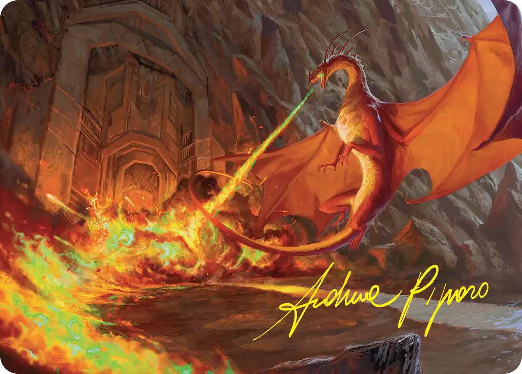 Smaug's Fury Art Card (Gold-Stamped Signature) [The Hobbit Art Series] | Chromatic Games