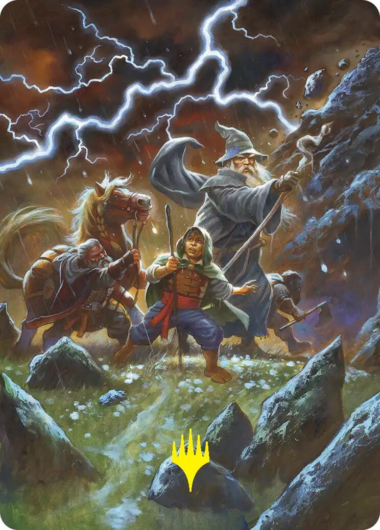 Call Forth the Tempest Art Card (Gold-Stamped) [The Hobbit Art Series] | Chromatic Games