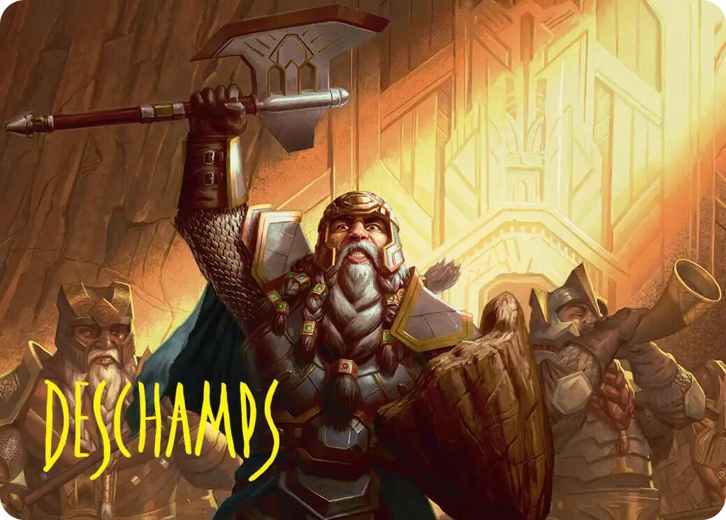 Thorin, Company's Leader Art Card (Gold-Stamped Signature) [The Hobbit Art Series] | Chromatic Games