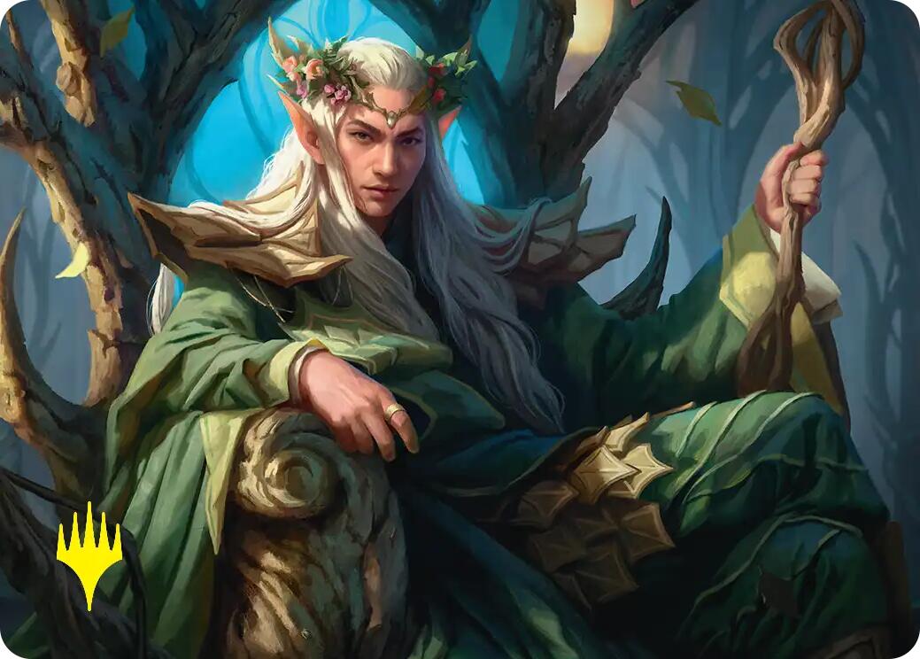 Thranduil, the Elvenking Art Card (Gold-Stamped) [The Hobbit Art Series] | Chromatic Games