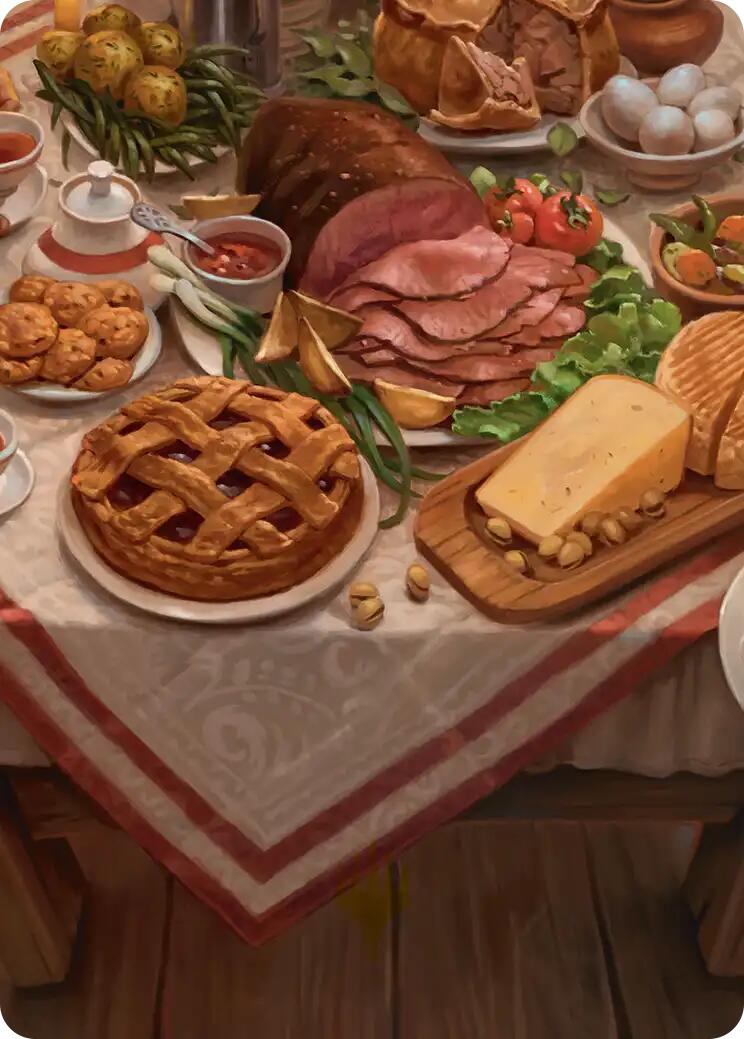 Bag End Banquet Art Card (5/12) [The Hobbit Art Series] | Chromatic Games