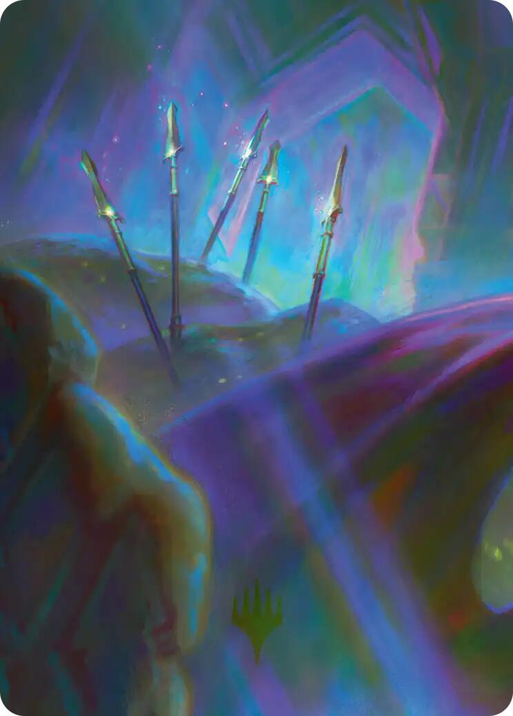 Long-Lost Lances Art Card (7/12) [The Hobbit Art Series] | Chromatic Games