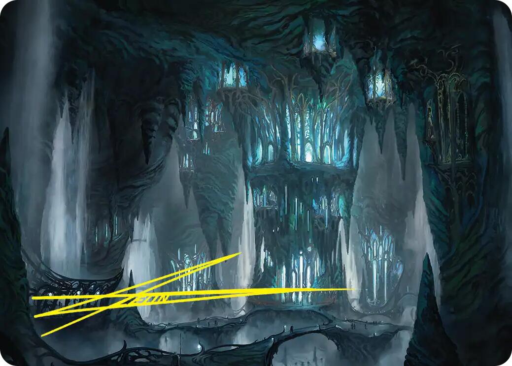 Elvenking's Halls Art Card (Gold-Stamped Signature) [The Hobbit Art Series] | Chromatic Games