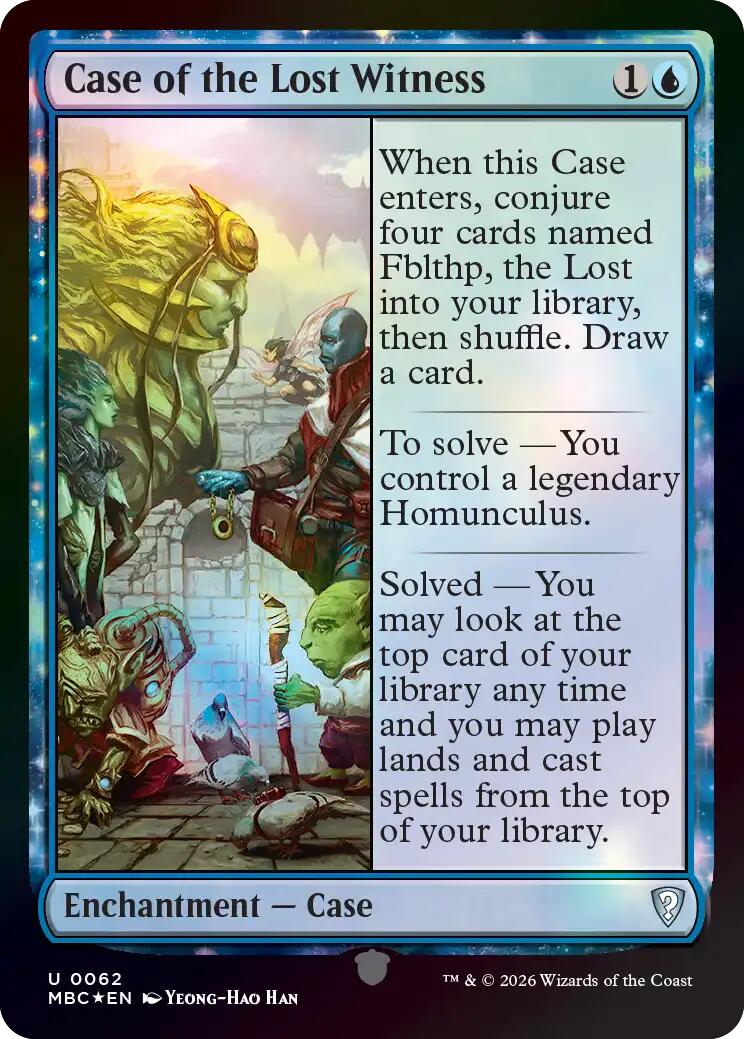 Case of the Lost Witness [Mystery Booster: Commander Edition] | Chromatic Games