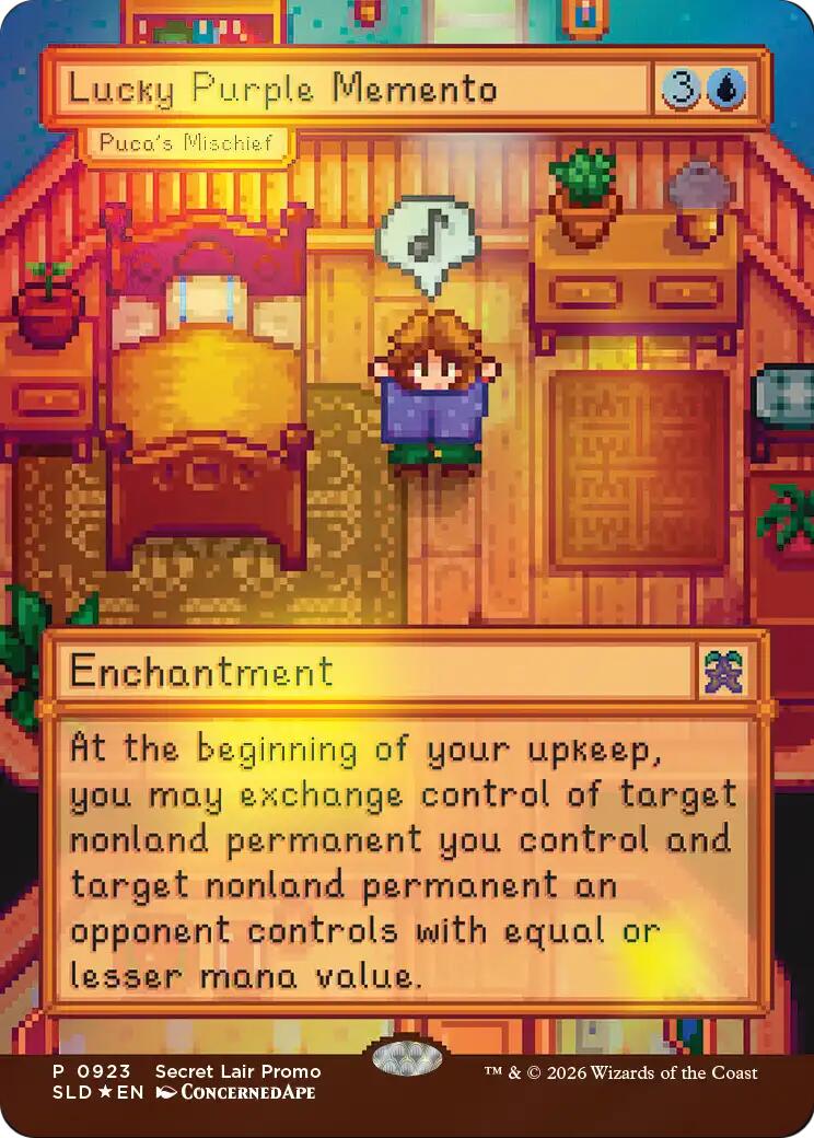 Lucky Purple Memento - Puca's Mischief [Secret Lair Drop Series] | Chromatic Games