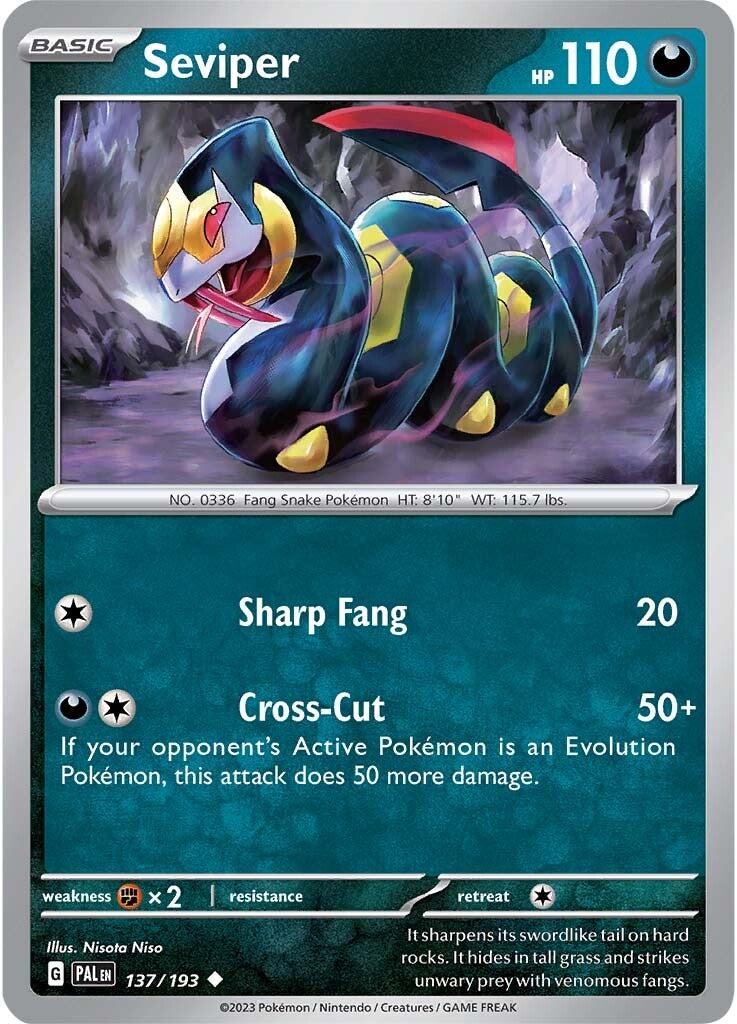 Seviper (137/193) [Scarlet & Violet: Paldea Evolved] | Chromatic Games