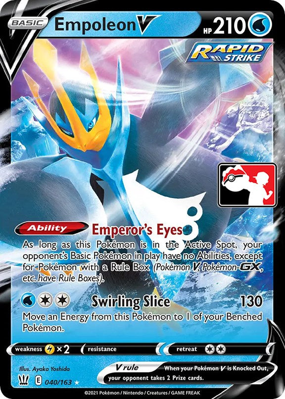 Empoleon V (040/163) [Prize Pack Series One] | Chromatic Games