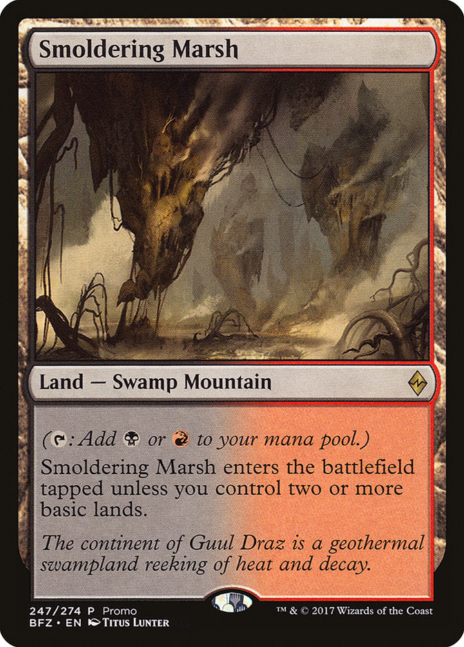 Smoldering Marsh (Promo) [Standard Showdown Promos] | Chromatic Games