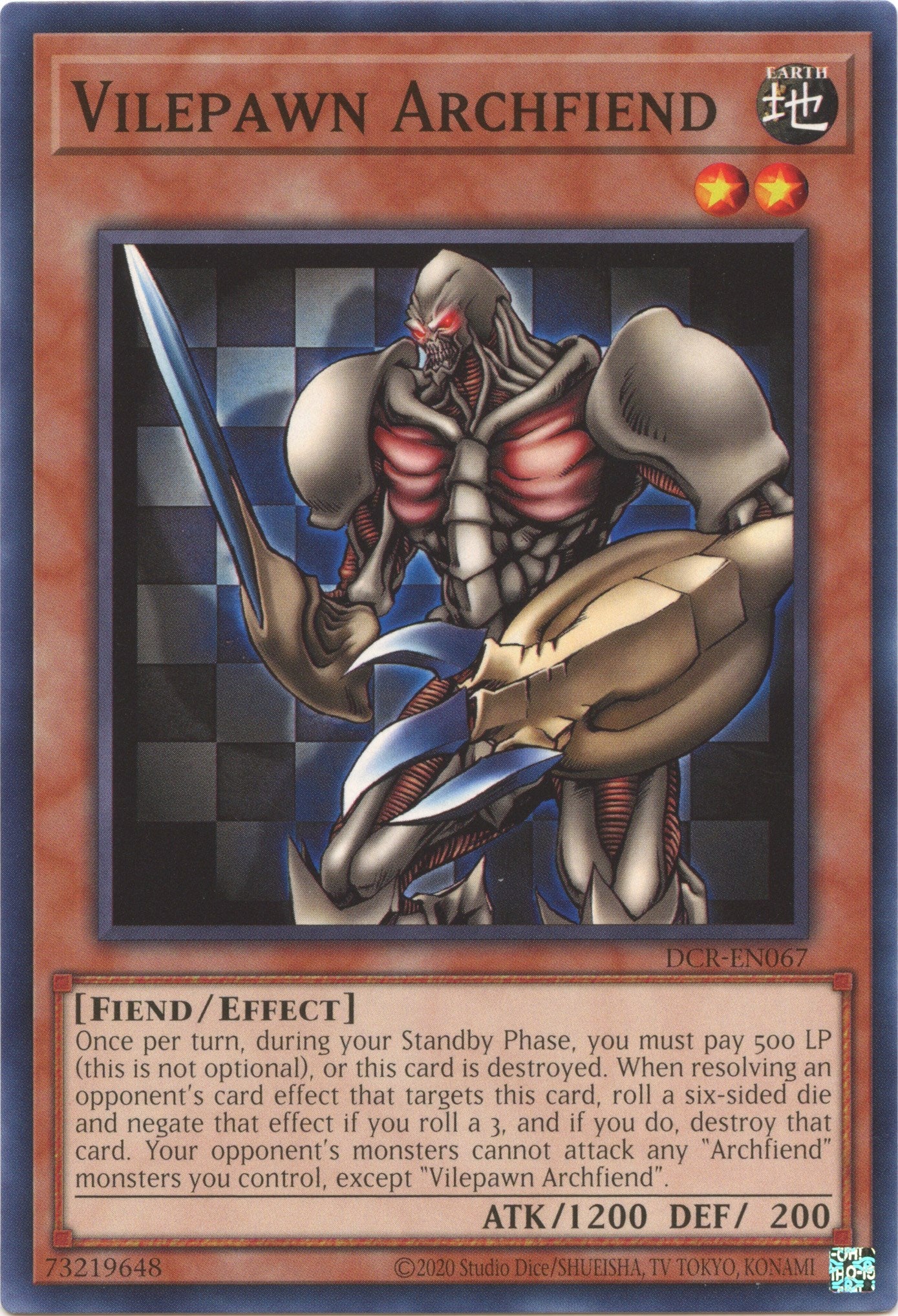 Vilepawn Archfiend (25th Anniversary) [DCR-EN067] Common | Chromatic Games