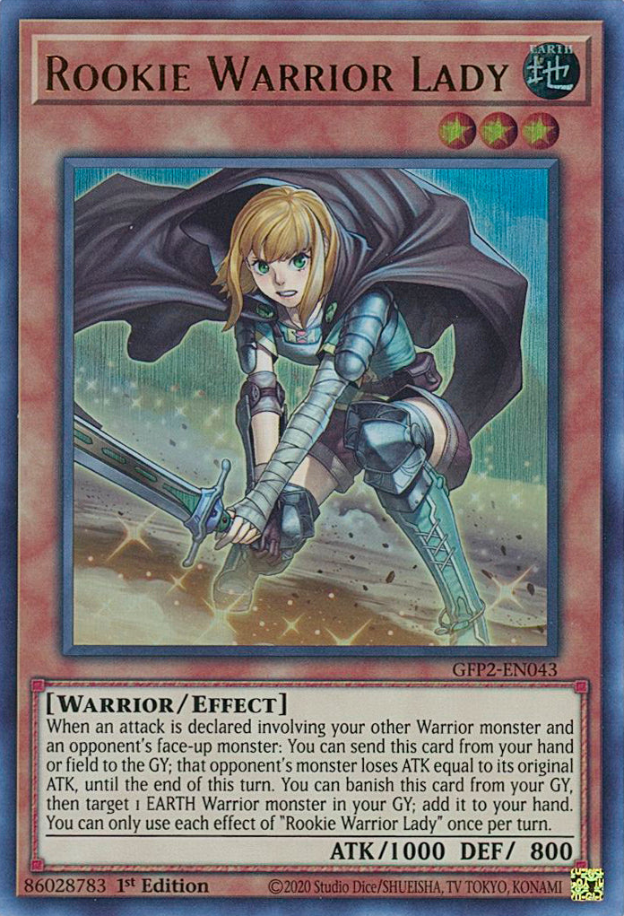 Rookie Warrior Lady [GFP2-EN043] Ultra Rare | Chromatic Games