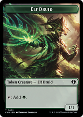 Servo // Elf Druid Double-Sided Token [Commander Masters Tokens] | Chromatic Games