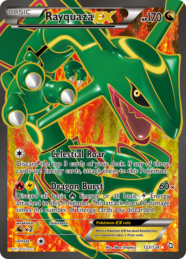 Rayquaza EX (123/124) [Black & White: Dragons Exalted] | Chromatic Games