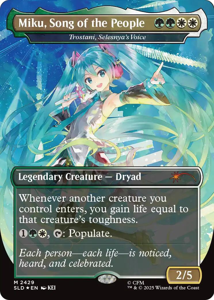 Miku, Song of the People - Trostani, Selesnya's Voice [Secret Lair Drop Series] | Chromatic Games