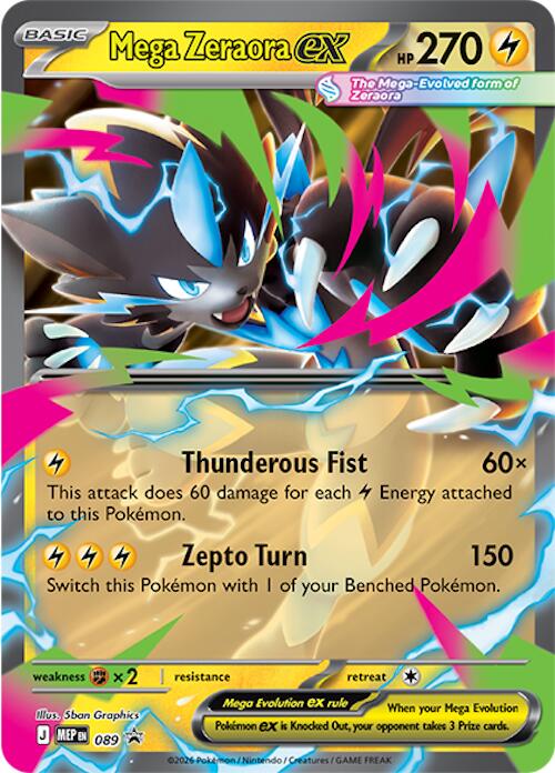Mega Zeraora ex (089) [Mega Evolution Promo] | Chromatic Games