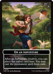 On an Adventure // Enduring Story Double Sided Token [The Hobbit Tokens] | Chromatic Games