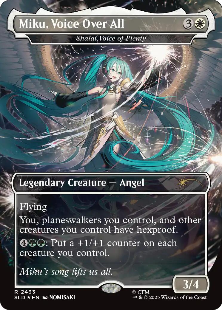 Miku, Voice Over All - Shalai, Voice of Plenty [Secret Lair Drop Series] | Chromatic Games
