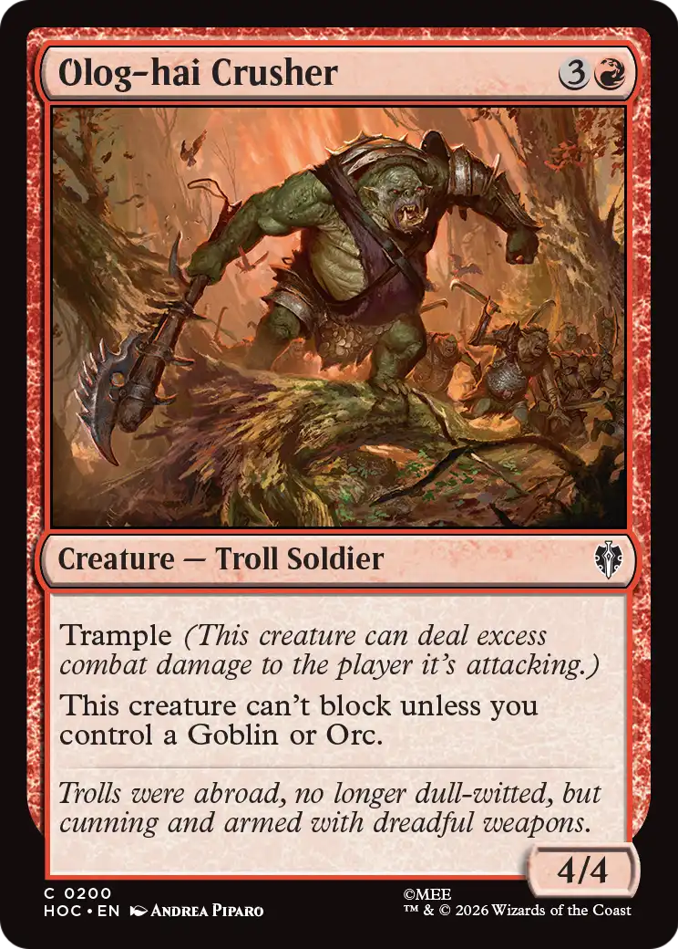 Olog-hai Crusher [The Hobbit: Eternal-Legal] | Chromatic Games
