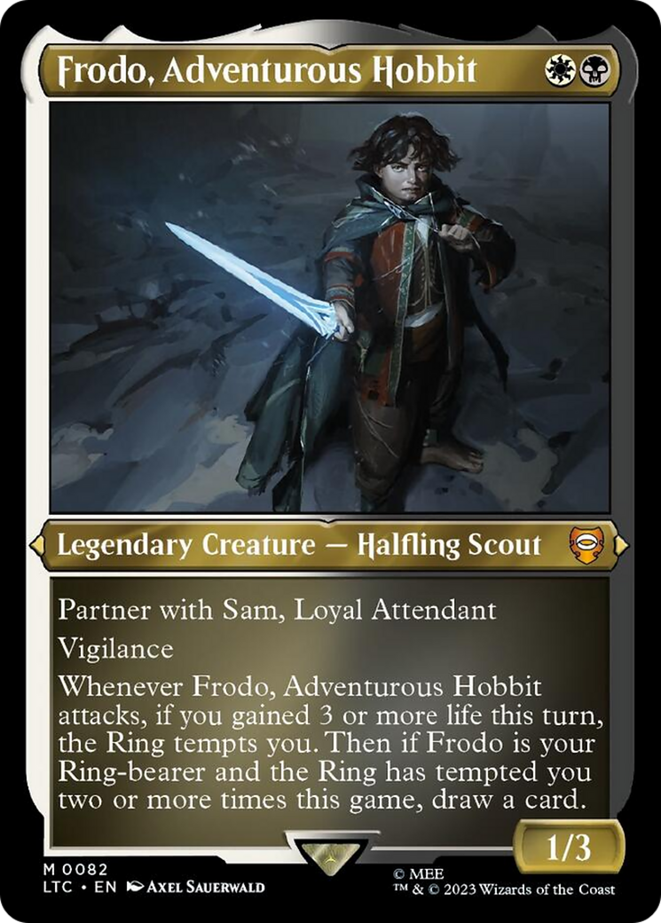 Frodo, Adventurous Hobbit (Display Commander) [The Lord of the Rings: Tales of Middle-Earth Commander] | Chromatic Games