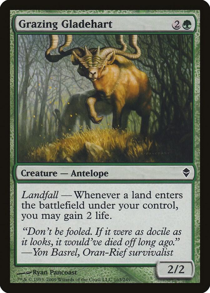 Grazing Gladehart 163/249 (Zendikar)  | Chromatic Games