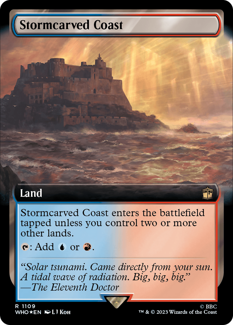 Stormcarved Coast (Extended Art) (Surge Foil) [Doctor Who] | Chromatic Games