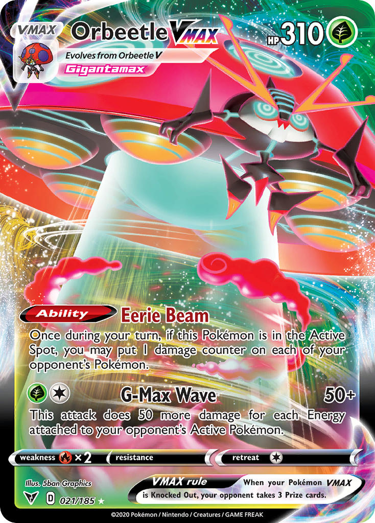 Orbeetle VMAX (021/185) [Sword & Shield: Vivid Voltage] | Chromatic Games