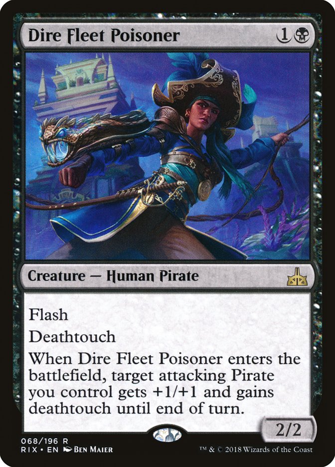 Dire Fleet Poisoner 68/196 (Rivals of Ixalan)  | Chromatic Games