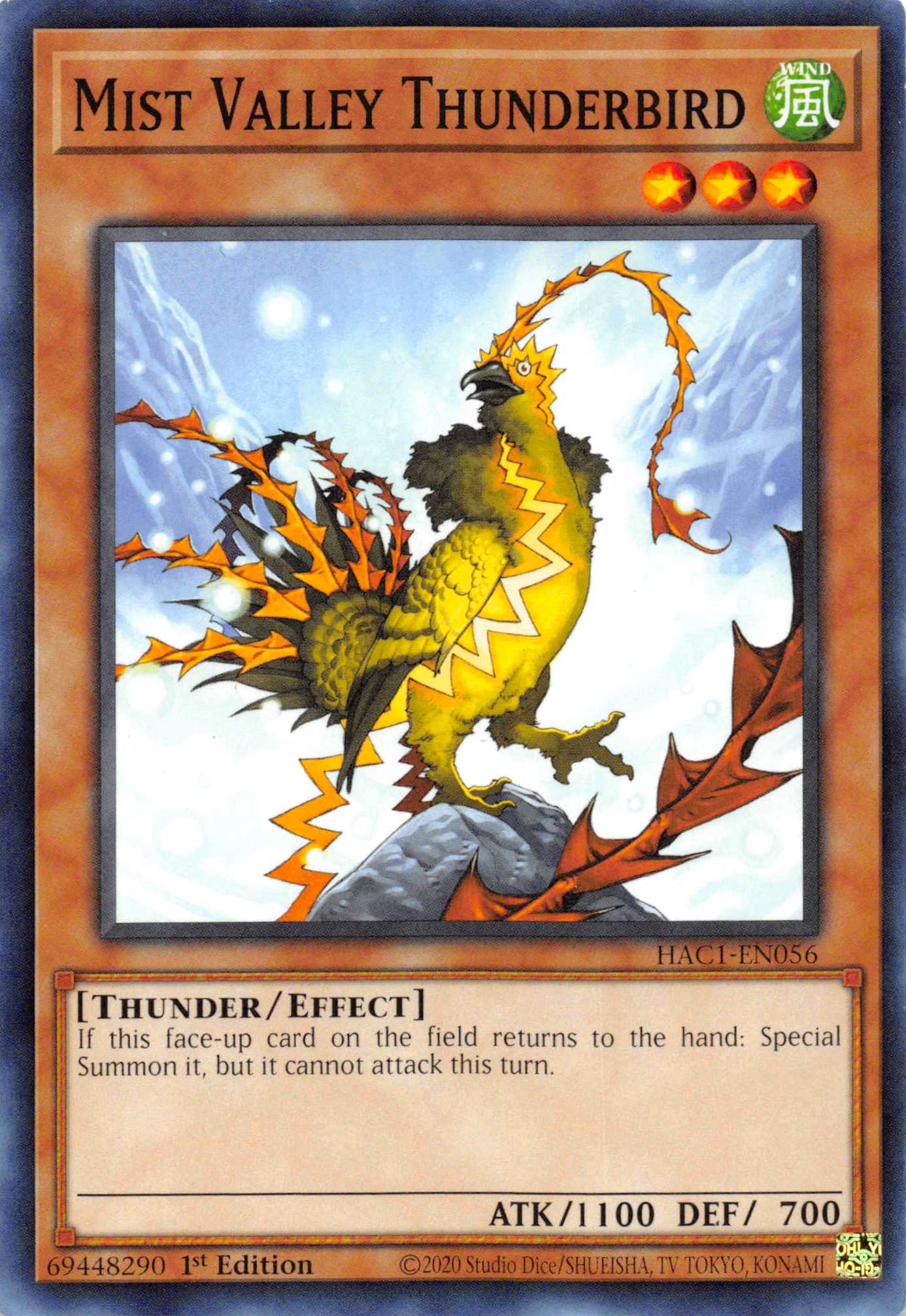 Mist Valley Thunderbird [HAC1-EN056] Common | Chromatic Games