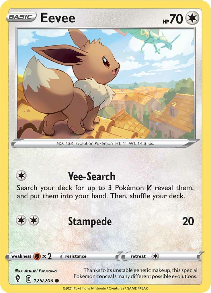 Eevee (125/203) [Sword & Shield: Evolving Skies] | Chromatic Games