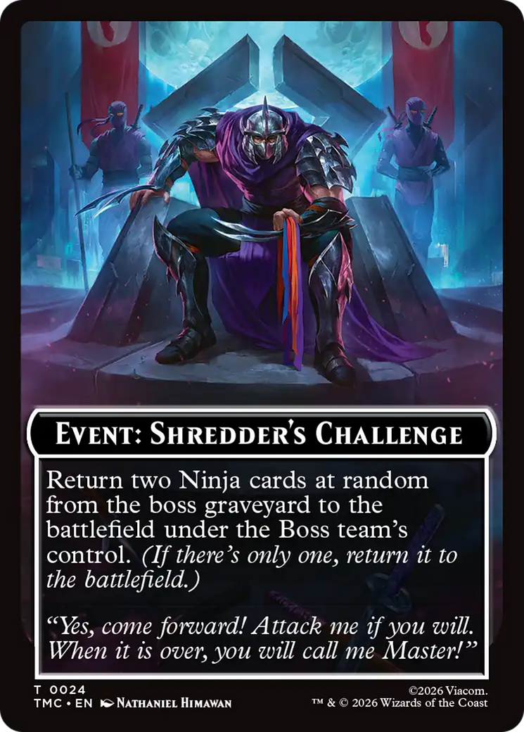 Event: Shredder's Challenge [Teenage Mutant Ninja Turtles Commander Tokens] | Chromatic Games