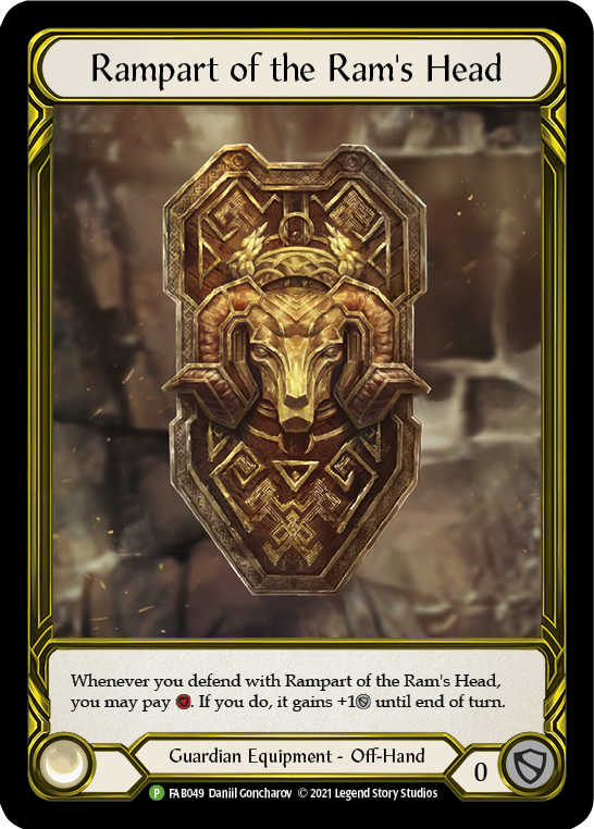 Rampart of the Ram's Head (Golden) [FAB049] (Promo)  Cold Foil | Chromatic Games