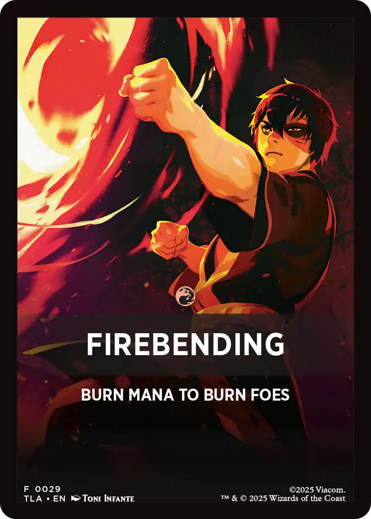 Firebending Theme Card (0029) [Avatar: The Last Airbender Tokens] | Chromatic Games