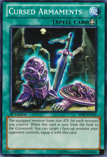 Cursed Armaments [BP02-EN159] Common | Chromatic Games