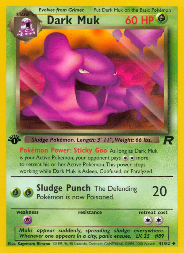 Dark Muk (41/82) [Team Rocket 1st Edition] | Chromatic Games