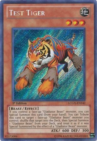 Test Tiger [LCGX-EN242] Secret Rare | Chromatic Games