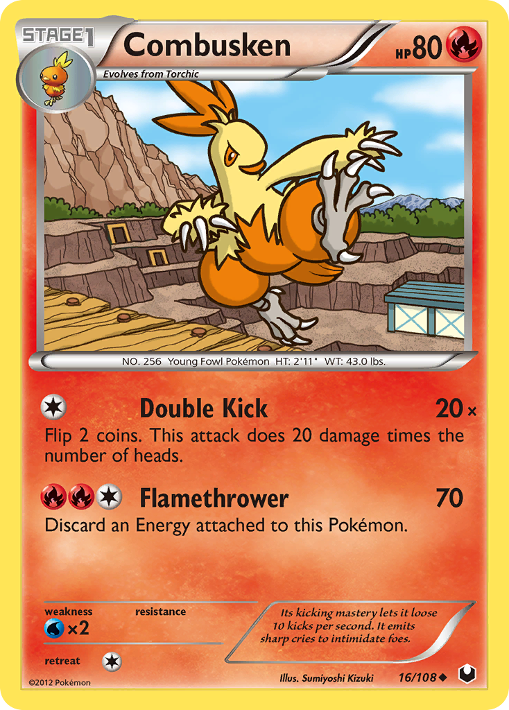 Combusken (16/108) [Black & White: Dark Explorers] | Chromatic Games