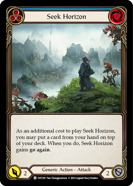 Seek Horizon (Blue) [OUT218] (Outsiders) | Chromatic Games